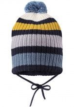 Шапочка Reima®, Tomas navy blue, цвет Серо-коричневый для мальчик по цене от 1399